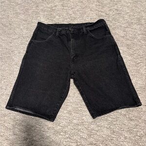 Rustler Black Jean Shorts Classic Denim Style